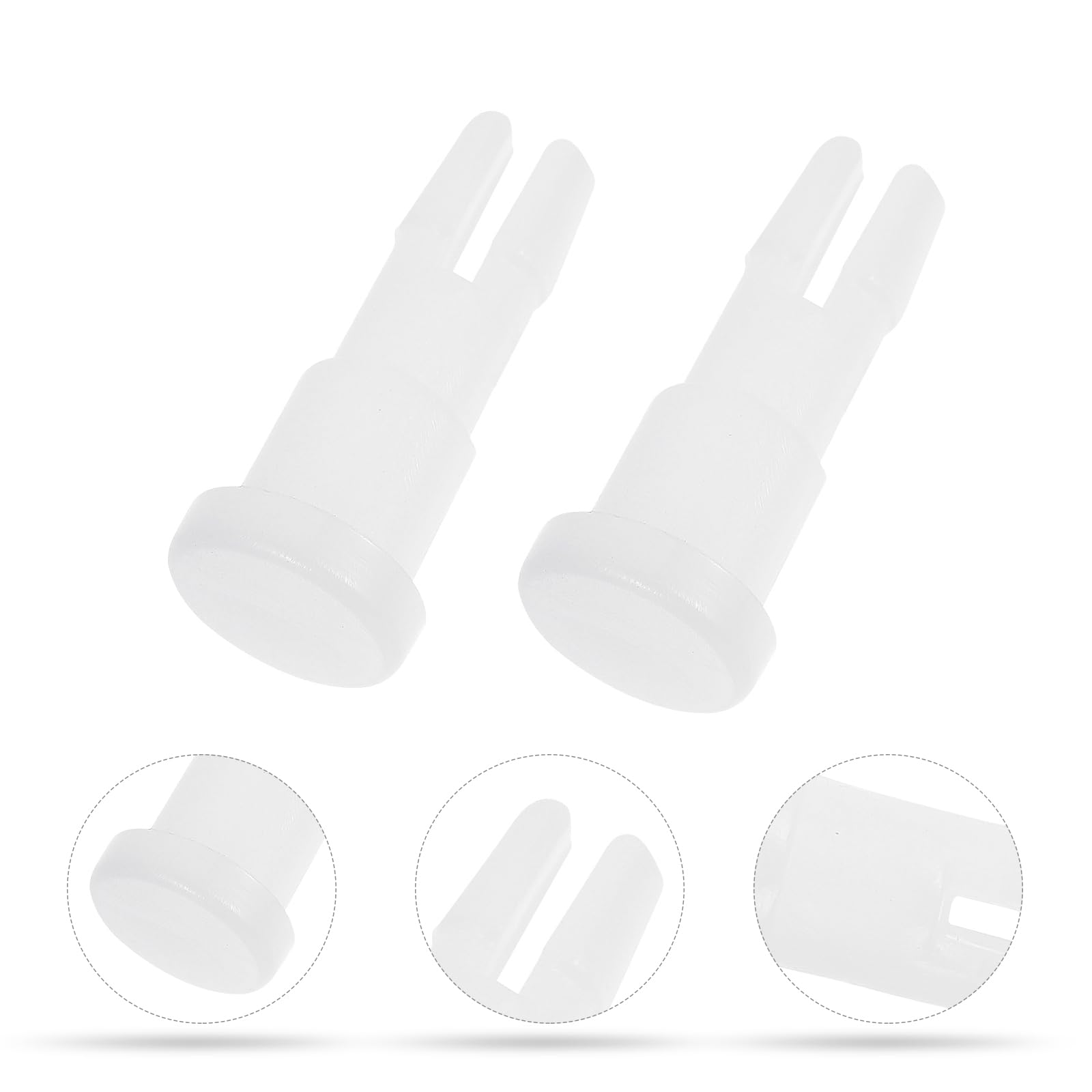 Ipetboom 3 Pairs Glasses Equipment Accessories, Optometry Supplies Optical Chin Rest Paper Pin Attachment Devices for Girls Fix Pin Plastic Paper Fixing Tool Fix Pin Equipment Supplies, White