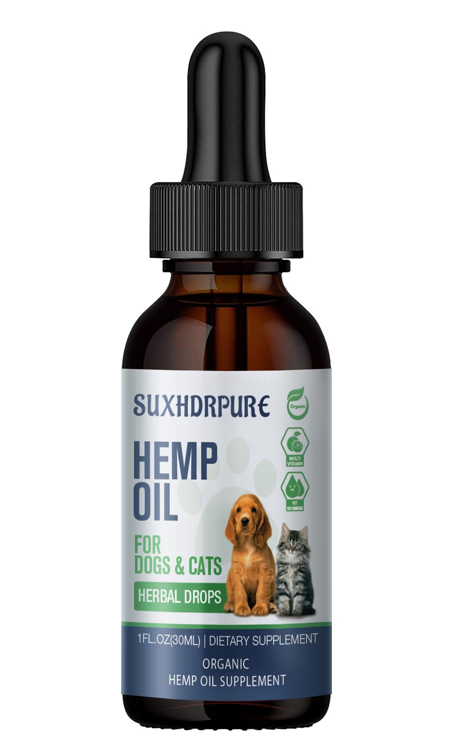 Natural Oil for Dogs and Cats - Natural Oil Drops with Omega Fatty Acids - Hip and Joint Support and Skin Health 24030775