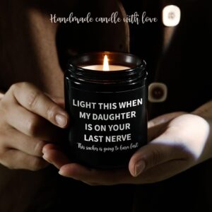 Son in Law Gifts from Mother in Law/Father in Law, Fathers Day Son in Law Gifts, Funny Birthday Christmas Valentines Day Wedding Gifts for Son in Law Future Son in Law-Sandalwood Scented Candle