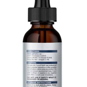 Natural Oil for Dogs and Cats - Natural Oil Drops with Omega Fatty Acids - Hip and Joint Support and Skin Health 24030775