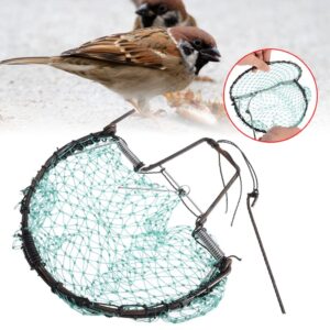 Bird Pigeon Trap, Bird Net Starling Traps, Humane Live Bird Catcher Net, for Small Birds Pigeons Sparrow Quail (30cm)