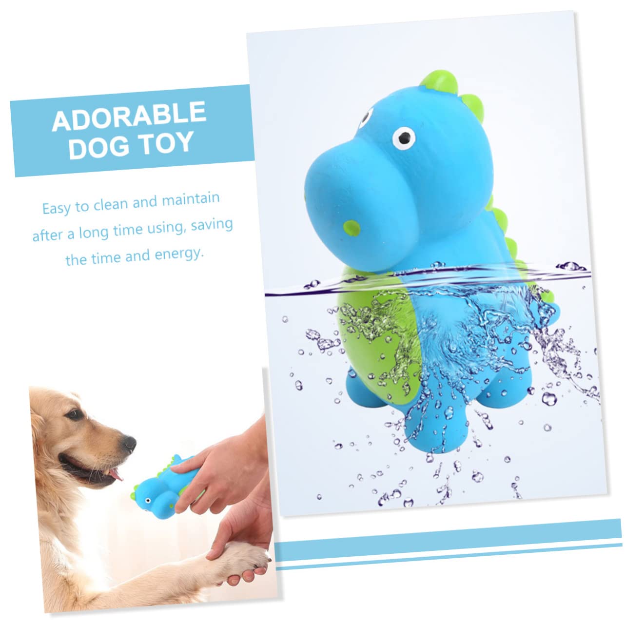 BESPORTBLE Dog Toy Teething Toys for Puppies Cleaning Toys Dog Chew Toys Dinosaur Dog Molar Toy Dog Toys Pet Molar Plaything Puppy Chew Toy Dog Fetching Toys Taste Dog Bite Emulsion