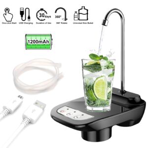 Drinking Water Dispenser Pump, Automatic Electric Drinking Water Bottle Pump for 1-5 Gallon Water Jugs…