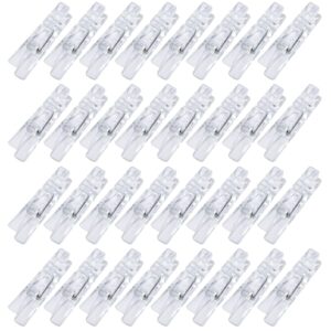 20Pcs Clear Plastic Clothes Pins,Clothes Line String Clips, Mini Clothes Pins, Photo Paper Peg Pins Craft Clips Laundry Storage and Organization Storage and Organization(2.5cm