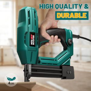 NEU MASTER Electric Nail Gun, 2 in 1 Staple Gun for DIY, Woodworking with 800pcs 18 Gauge Nails &1/4'' Narrow Crown Staples 200pcs