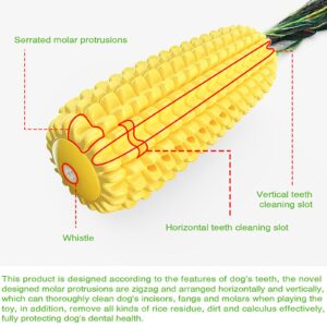 Yuehuam Dog Chew Toys for Aggressive Chewers, Corn Interactive Squeaky Dog Toys for Puppy Medium Dog Toothbrush Teeth Cleaning