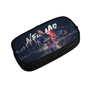 Luja Dling #10 Neymar Big Capacity Pencil Pen Case For Office College Large Storage High Capacity Bag Pouch Holder Box Makeup Bag