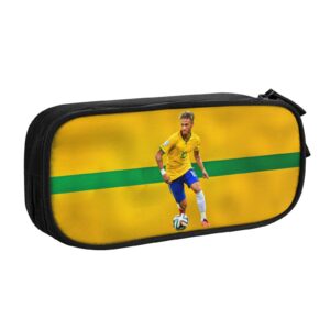 luja dling #10 neymar big capacity pencil pen case for office college large storage high capacity bag pouch holder box makeup bag