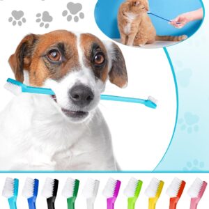 CRAZYBELLY 10 Pcs Dog Toothbrush Cat Toothbrush Pet Toothbrush Dual-Headed Toothbrush for Dogs Teeth Cleaning Dog Tooth Brush