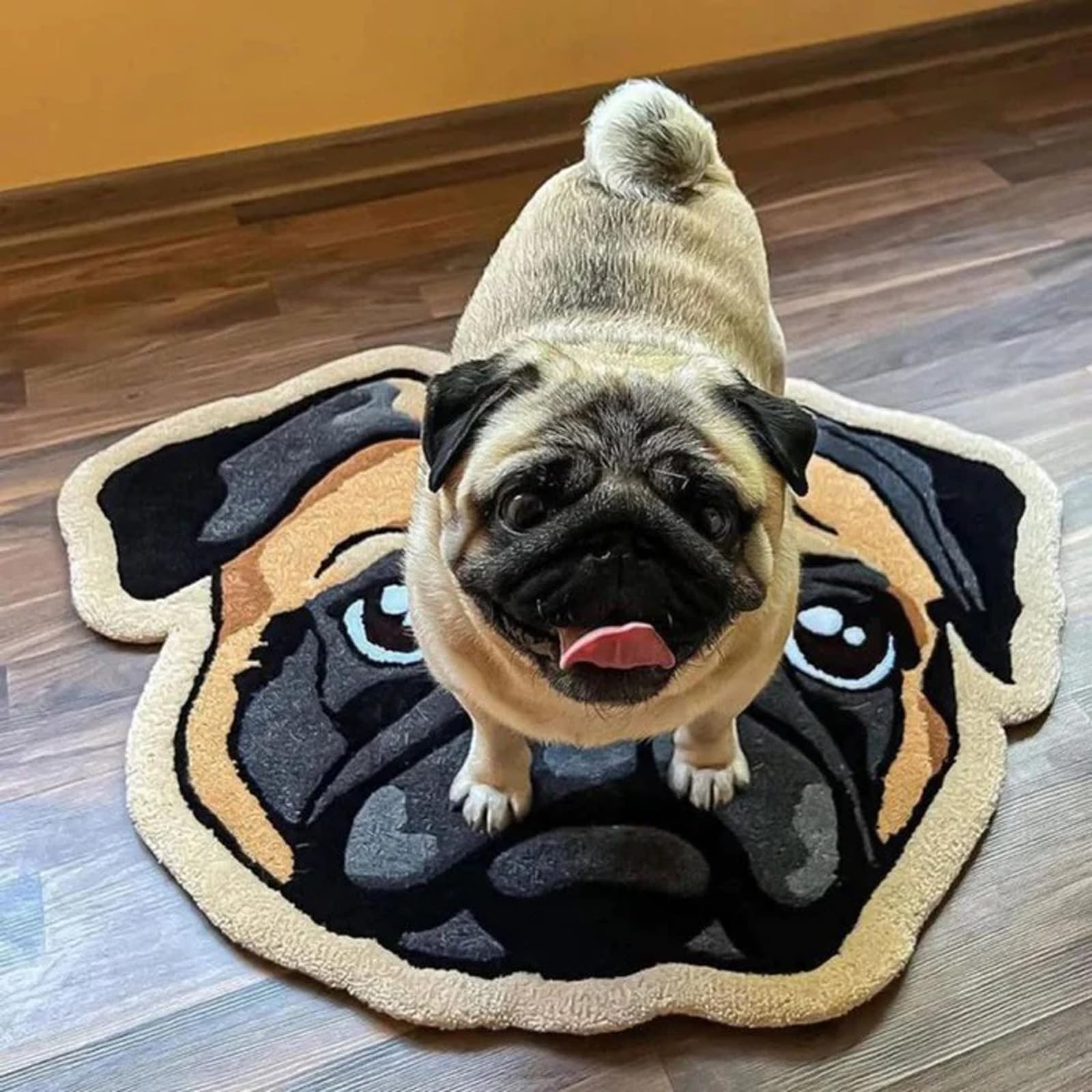 mxn Custom Pet Portrait Rug,Custom Rug Design Personalized Pet Shaped Rug Handmade Custom Blanket Rug Animals,Dog,Cat,with Picture,Personalized Pet Memorial Gifts (65 * 80cm)