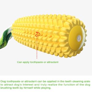 Yuehuam Dog Chew Toys for Aggressive Chewers, Corn Interactive Squeaky Dog Toys for Puppy Medium Dog Toothbrush Teeth Cleaning