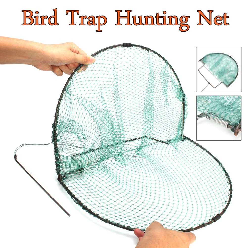 Bird Pigeon Trap, Bird Net Starling Traps, Humane Live Bird Catcher Net, for Small Birds Pigeons Sparrow Quail (30cm)