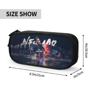 Luja Dling #10 Neymar Big Capacity Pencil Pen Case For Office College Large Storage High Capacity Bag Pouch Holder Box Makeup Bag