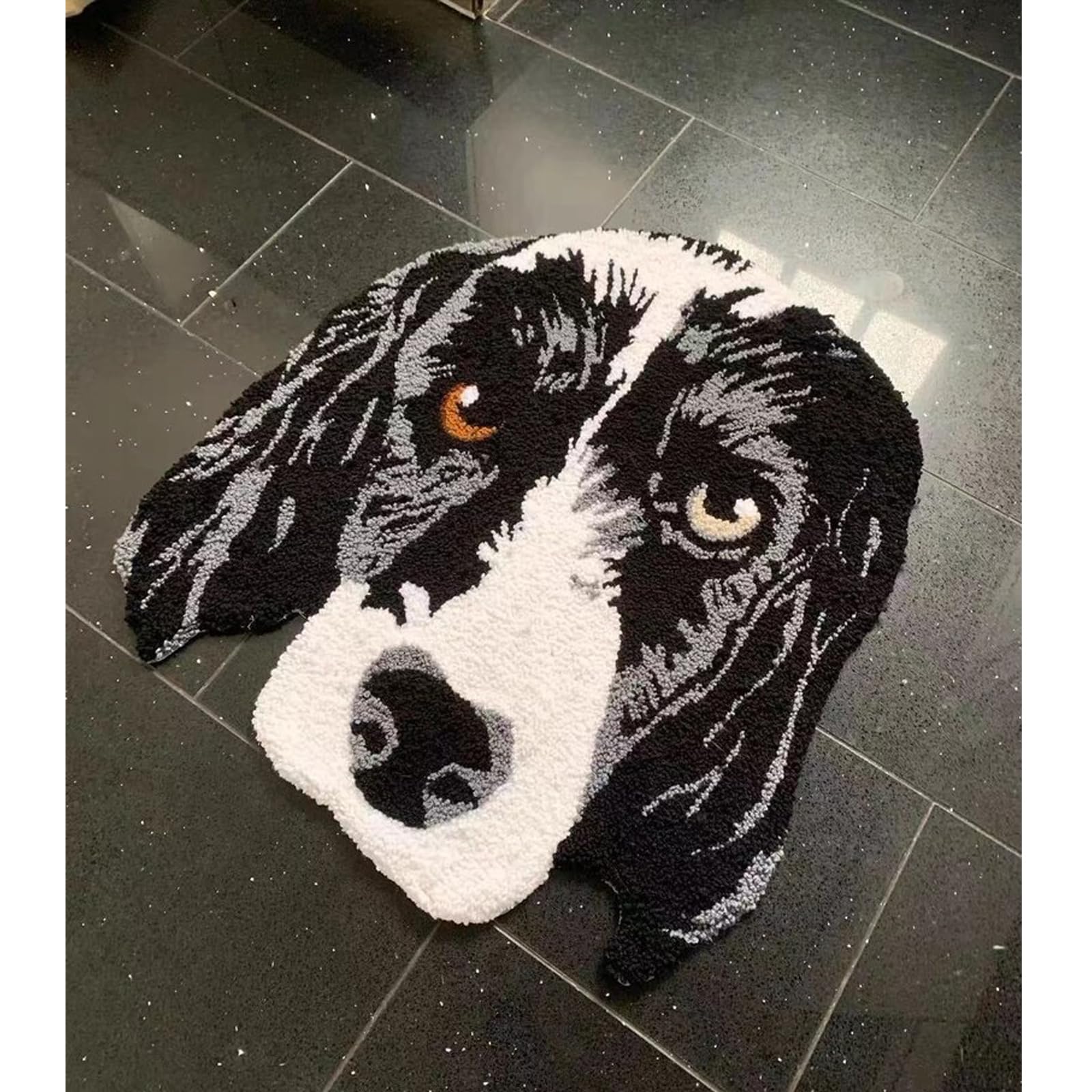 mxn Custom Pet Portrait Rug,Custom Rug Design Personalized Pet Shaped Rug Handmade Custom Blanket Rug Animals,Dog,Cat,with Picture,Personalized Pet Memorial Gifts (65 * 80cm)