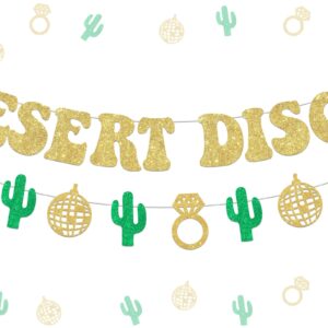 kreat4joy Desert Disco Bachelorette Party Decorations, Desert Party Decorations Banners Garland for Girl Cactus Bridal Shower Decorations Bachelorette Wedding Engagement