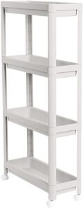 generic kitchen and home organization rack, 3 layers, white/black, compact storage design, b030201058