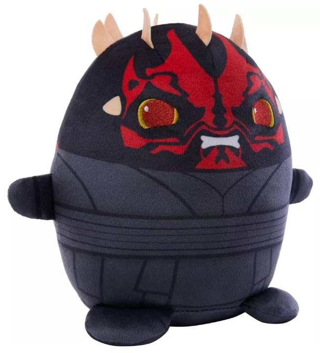 STAR WARS Cuutopia Plush 5-inch Toy, Rounded Soft Pillow Doll Inspired with Bonus Sticker (Darth Maul)