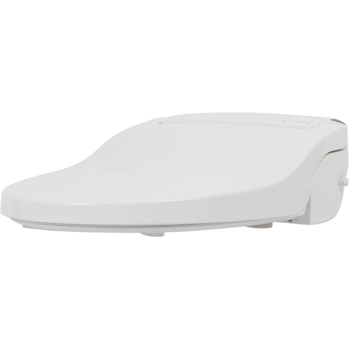 Swiss Madison Well Made Forever SM-1T254 St. Tropez One Piece Toilet, 26.6 x 15 x 31 inches, Glossy White & ALPHA BIDET JX Elongated Bidet Toilet Seat, White, Endless Warm Water, Rear and Front Wash