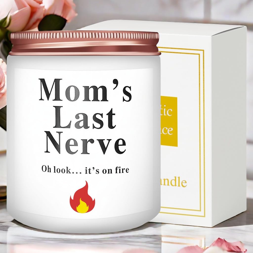 Gifts for Mom from Daughter & Son - Perfect for Mothers Day, Birthday Gifts, or as a Gift for Wife - Relaxing Scented Candle - Unique Presents & Tokens of Love, 8oz Lavender Candle Stocking Stuffers