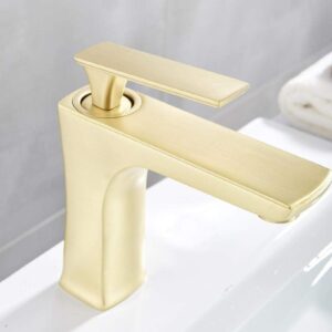 Brushed Gold Basin Faucets Waterfall Bathroom Faucet Single Handle Basin Mixer Tap Bath Faucet Brass Sink Water Faucet,Kitchen faucets