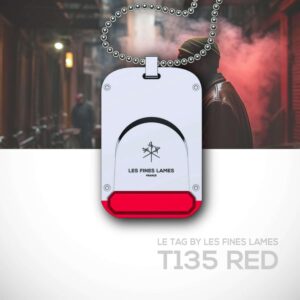 LES FINES LAMES - LE TAG CUTTER T135 Red, Black/Stainless Steel