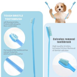 HOP Dog Toothbrush 10PCS Cats Dogs Dental Care Soft Bristles Finger Toothbrush Set Toothpaste Fresh Breath Dog Oral Care Kit Suitable for All Pets Home of Paws