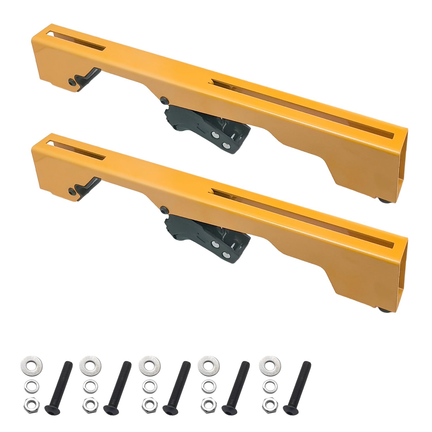 Miter Saw Mounting Brackets N087371 DW7231 use for Dewalt's DW723, DWX723, DWX724, and DWX725 DWX725B Heavy Duty Miter Saw. (2 pack) Yellow, Large