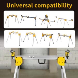 Miter Saw Mounting Brackets N087371 DW7231 use for Dewalt's DW723, DWX723, DWX724, and DWX725 DWX725B Heavy Duty Miter Saw. (2 pack) Yellow, Large