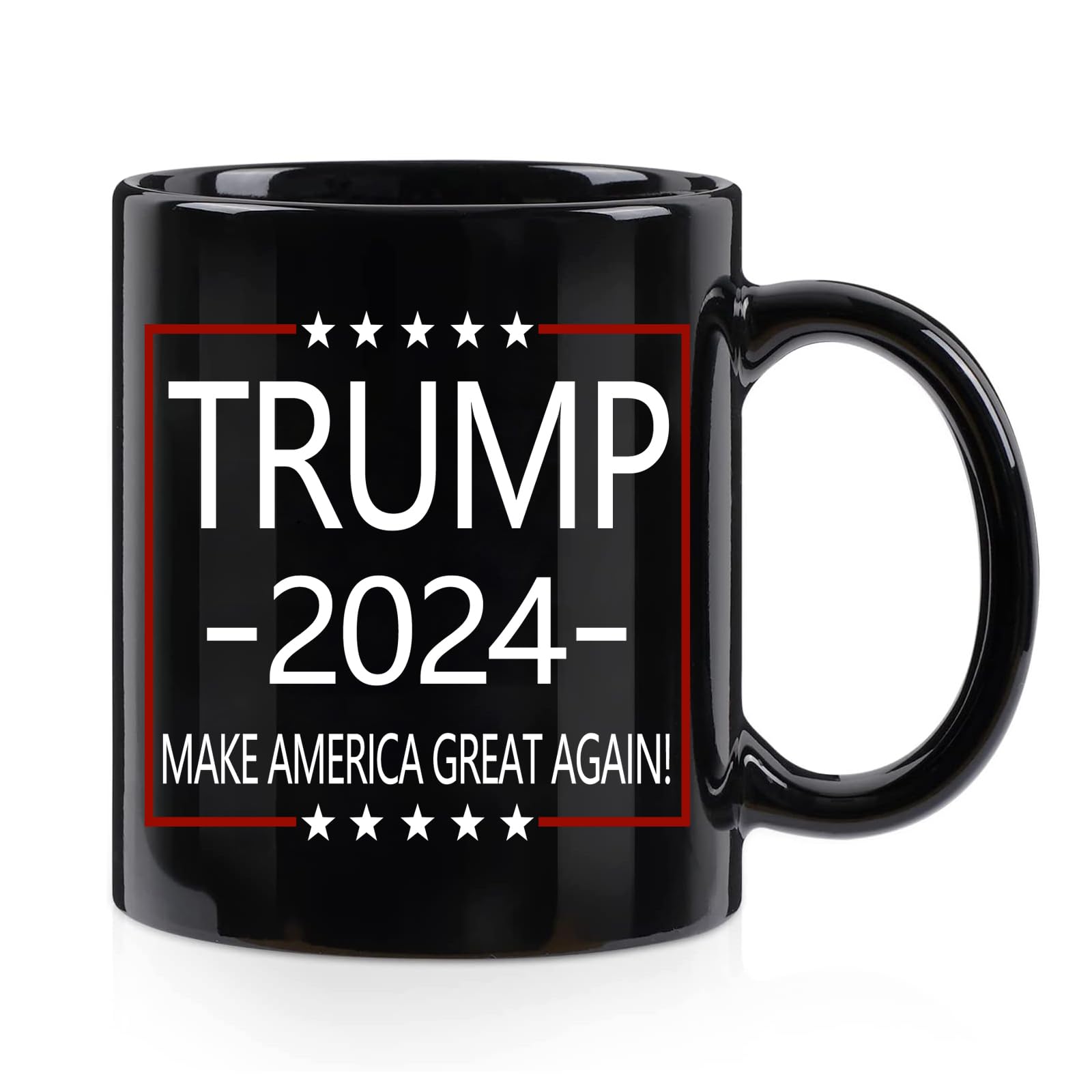 WENSSY Trump for President Mug, Donald Trump 2024 Make America Great Again Mug, Trump 2024 Mug, Trump for President of The United States 11 Ounce Black