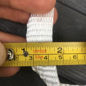 Mule Tape 3/4" 2500Lb 100ft Polyester Rope Pull String Strong Rope Conduit Electrical Wire Cable Pull Poly Tape Rope Poly Pull Line Flat Rope Polyester Webbing Wire Pulling Rope Conduit Pull String