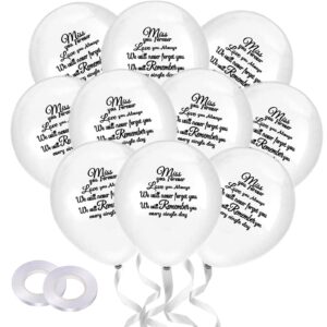 50 pcs memorial funeral balloons - biodegradable white balloons for release,funeral decorations for life memorial service balloon release anniversary