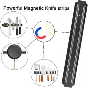 Magnetic Knife Holder for Wall 2-Piece 15 Inch Knife Magnetic Strip, Magnetic Knife Strip, Multipurpose Knife Magnetic Holder, Knife Rack, Magnetic Tool Holder