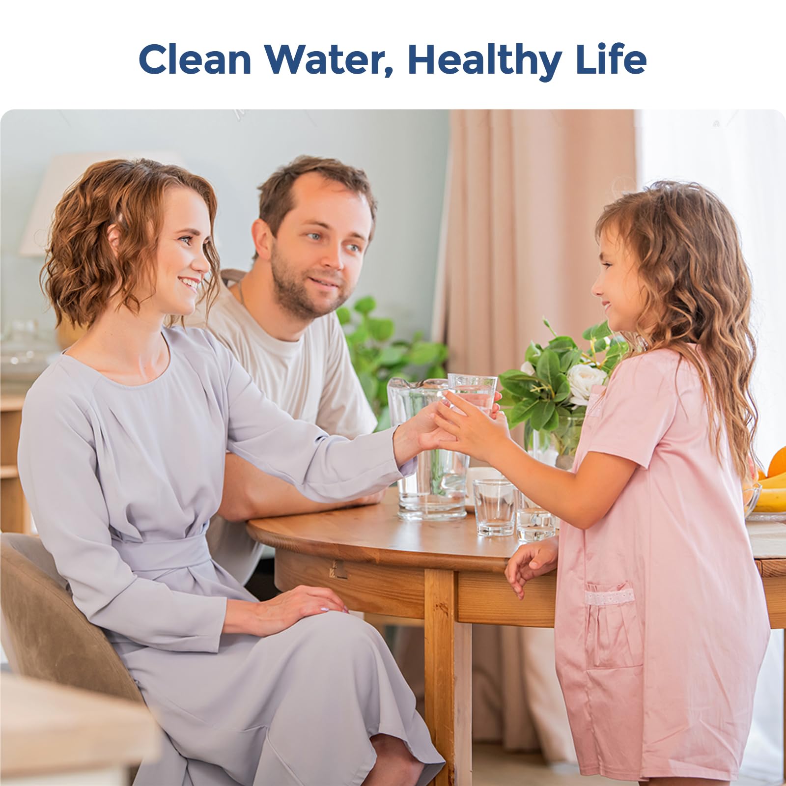 3-Pack Water Filter Replacements for Brita Water Pitchers and Dispensers, NSF 53&42 Certified to Reduce Cadmium, Mercury, Copper, Zinc, BPA free, Lasts 2 Months or 40 Gallons