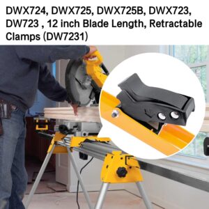 Miter Saw Mounting Brackets N087371 DW7231 use for Dewalt's DW723, DWX723, DWX724, and DWX725 DWX725B Heavy Duty Miter Saw. (2 pack) Yellow, Large