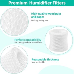 Gazeer Humidifier Replacement Filter Compatible with Canopy Bedside and Nursery Humidifier,Made with Wood Pulp, Paper Filter, 4-Pack