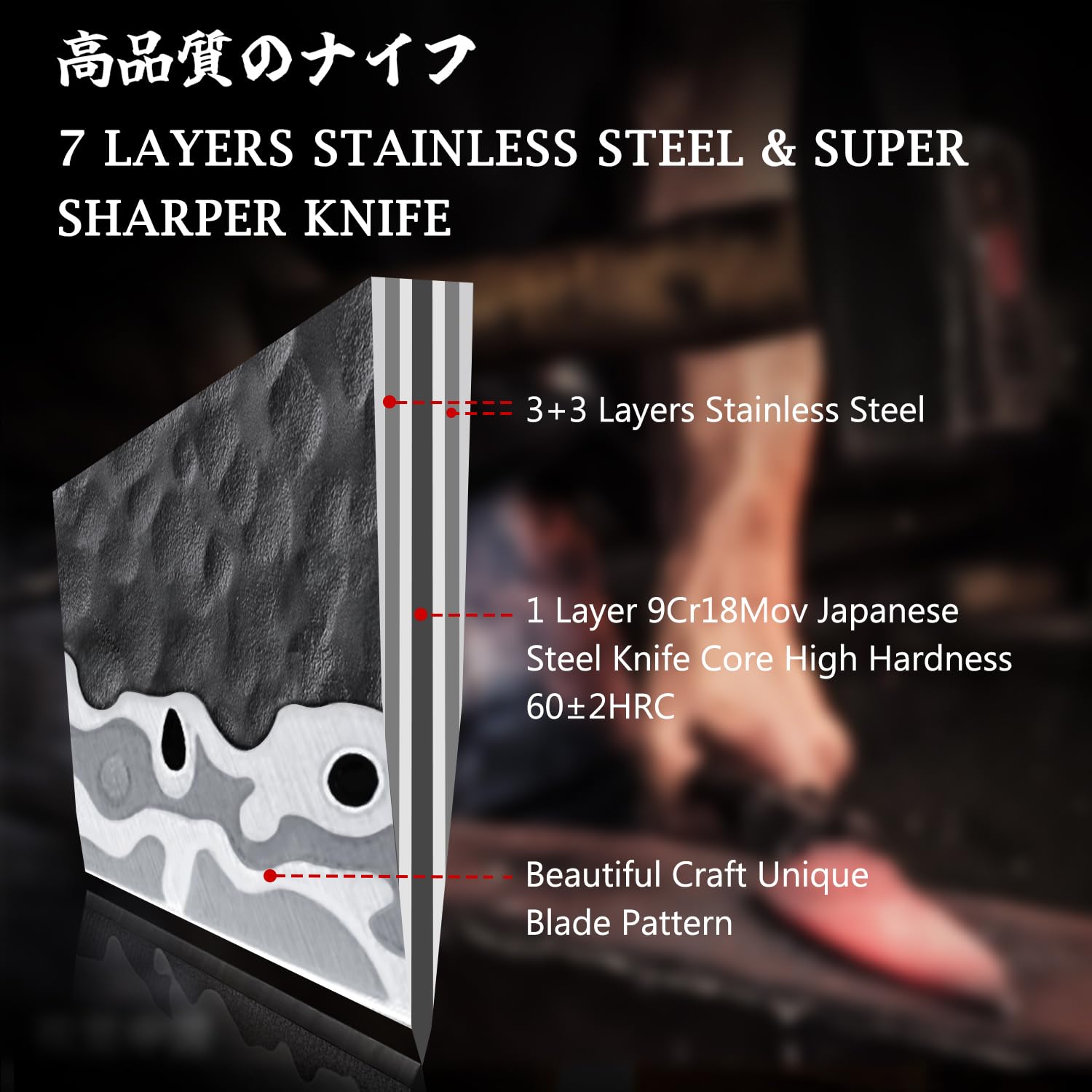 SHAN ZU Japanese Paring Knife 3.7 Inch, 7 Layers 9CR18MOV High Carbon Steel Small Kitchen Knife Ultra Sharp Fruit Knife with Ergonomic G10 Handle,Petty Utility Knife for Slicing/Chopping/Dicing