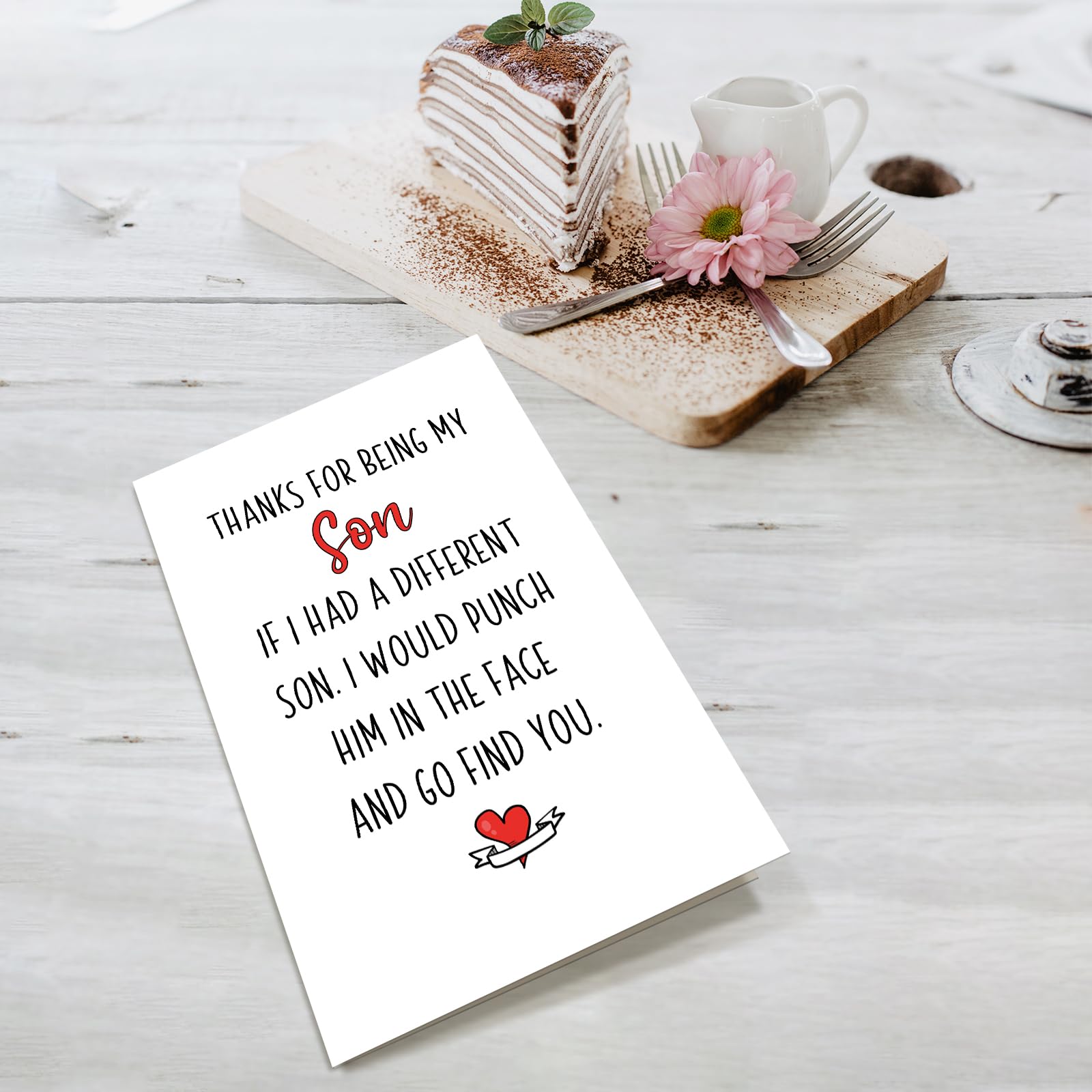 Humorous Son Birthday Card, Funny Birthday Card for Son, Hilarious Love You Card for Son, Thanks for Being My Son Card