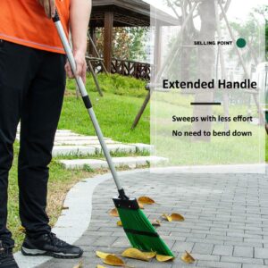 Xifando Courtyard Broom-Heavy Duty Broom Long Handle Outdoor Commercial Angle Broom for Courtyard Ourdoor Travel Camping