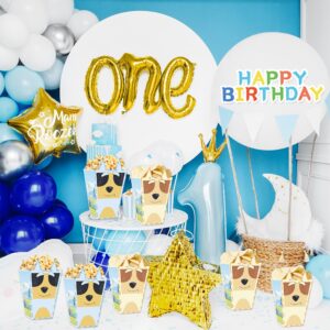 Generic Cartoon Blue Dog Popcorn Boxes 20pcs Dog Family Birthday Decorations Snack Treat Boxes for Kids Boys Girls Blue Dog Theme Birthday Party Supplies Baby Shower Decorations