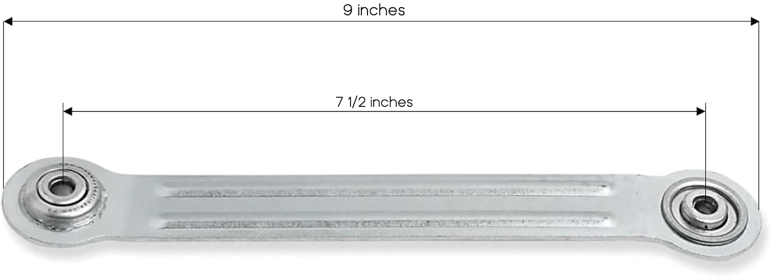 4 PK Glider Bearing Arm 9" Length, 7 1/2" Hole to Hole Rocker Repair Parts Hardware Kit Replacement (9 Inches Long)