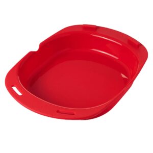 Microwave Accessories,Omelet Maker Microwave Omelette Egg Maker Silicone Omelette Tool Non Stick Roll Baking Pan Kitchenware Red