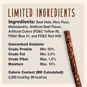 Cadet Rawhide Chews, 1.98 lb - 100 Pack - Munchy Beef Hide Dog Chews Bundle with Pet Training Stainless Steel clicker Whistle, 5 Inch Long-Lasting Rawhide Sticks, Rawhide Rolls for Dental [Pack of 3]