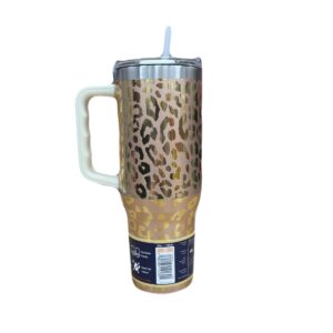 Buc-ee's Tumbler, 40 OZ (Leopard Print), 1 Count (Pack of 1)