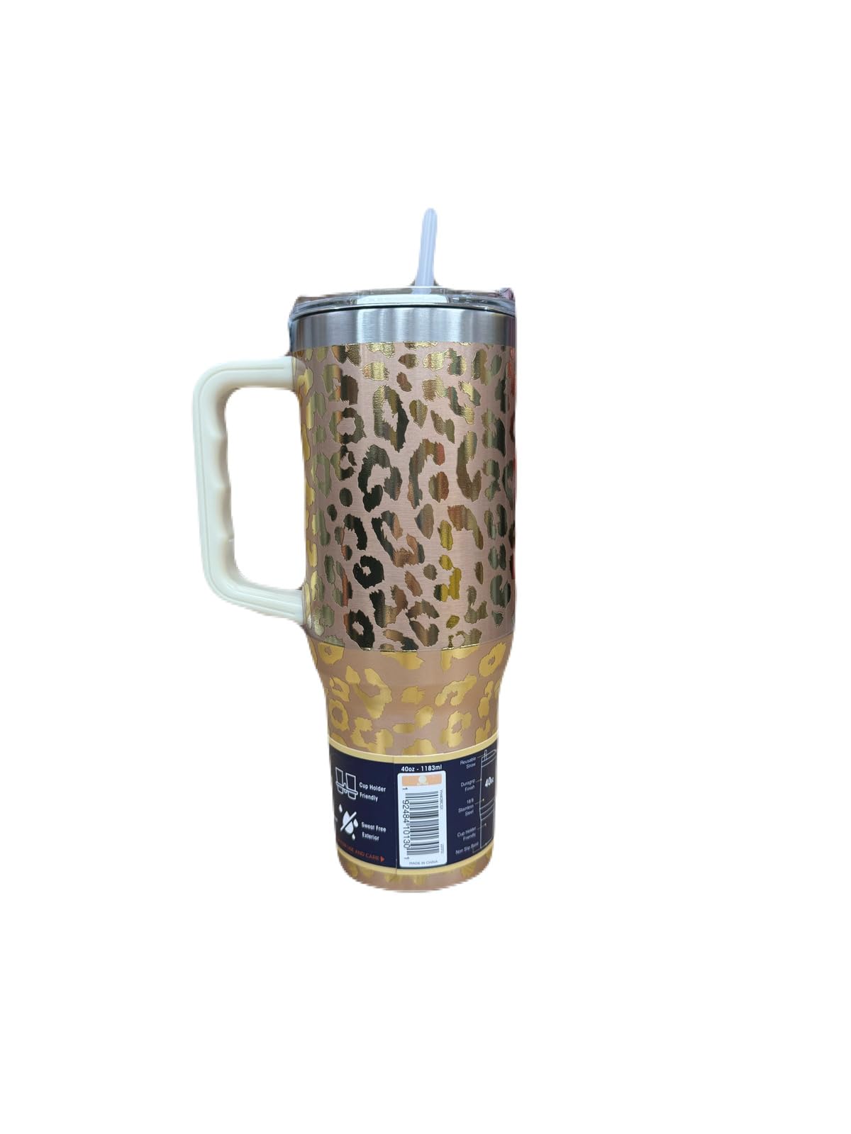 Buc-ee's Tumbler, 40 OZ (Leopard Print), 1 Count (Pack of 1)