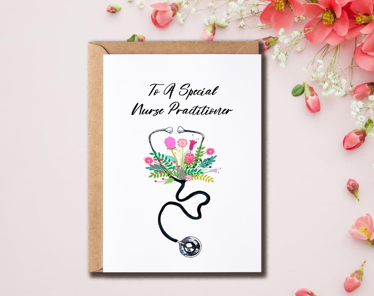 NSLDesigns To A Special Nurse Practitioner Card - Nurse Practitioner Card - Cute Gratitude Card - Nurse Practitioner Greeting Card