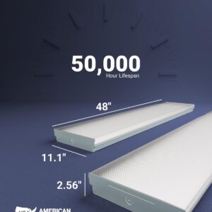 Sunco LED 11 Inch Prisma Wraparound Light for Indoor Commercial Industrial Warehouse Garage Utility Workshop, 72W 8500 Lumens, Selectable CCT 4000K/5000K/6000K, Non-Dimmable, AC120-277V 2 Pack