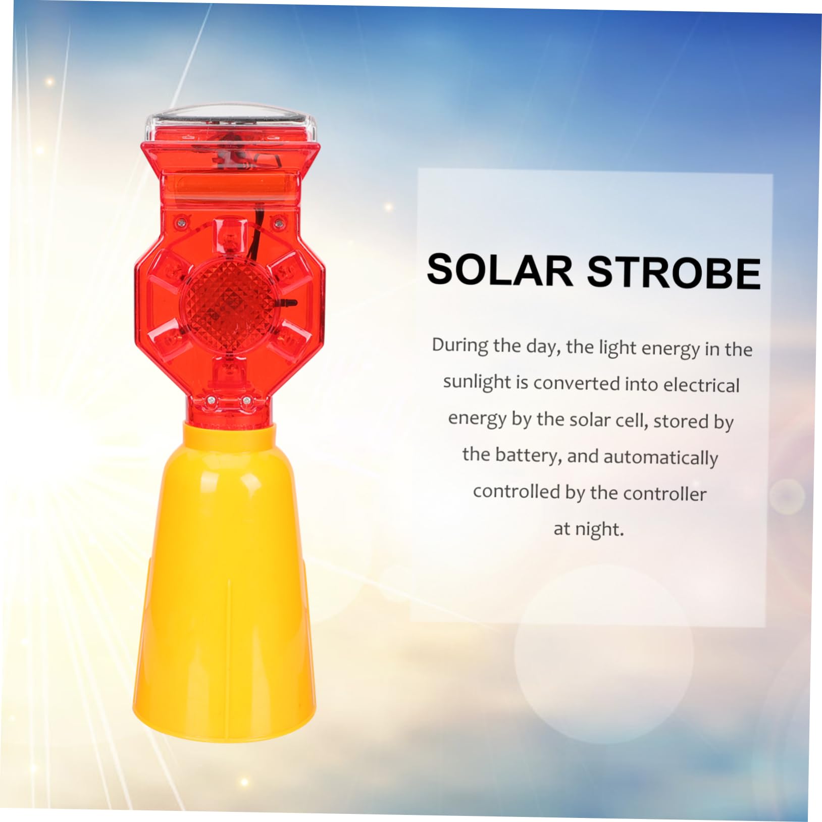 4pcs Signal Light Traffic Flashing Light Solar Warning Strobe Car Beacon Light Solar Strobe Light Warning Light Emergency Strobe Light Car Emergency Light Solar Beacon