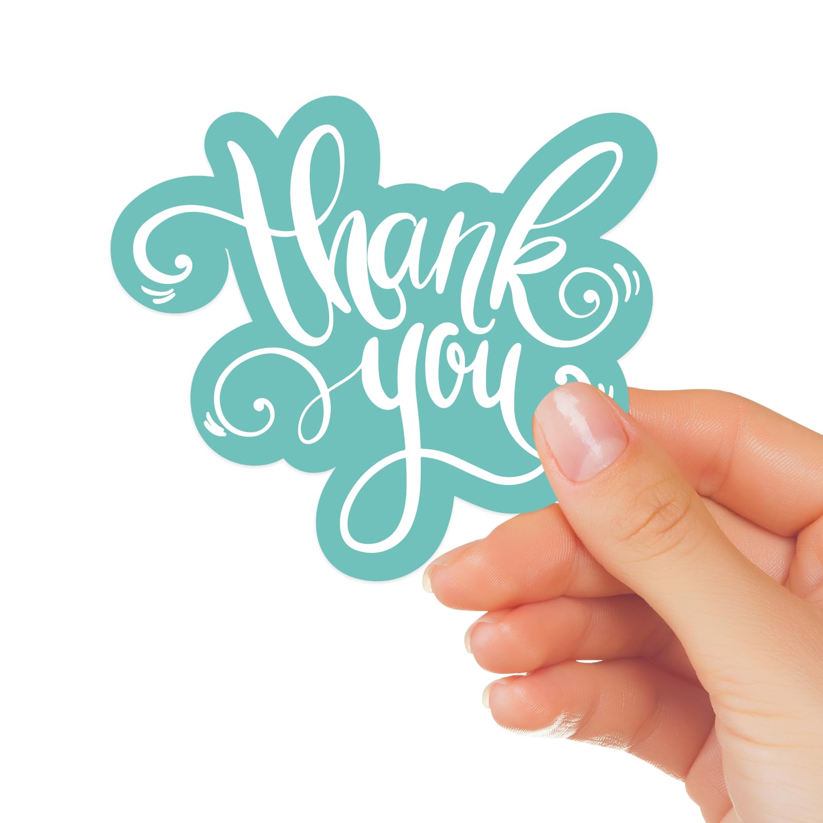 50 Green Small Business Thank You Cards, 3.5*3.14 Inches, Mini Thank You Cards are Suitable for Stores, Online Retail, Birthday Cards, Wedding Cards and Other Small Business Thank You Cards.