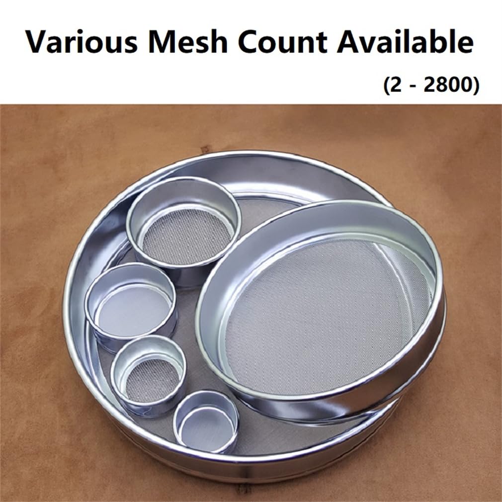 Integrated Lab Test Sieve Diameter 8cm Stainless Metal Wire Mesh Filter Strainer Various Mesh Count (mesh Count 220)