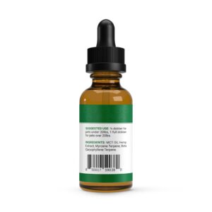 Pet Calming Oil - 900mg Hemp, MCT Oil - Natural Remedy for Anxiety, Joint Pain, Stress, Seizures, & Sleep Issues - Ideal for Dogs & Cats, Dog Joint Pain Relief, & Separation Anxiety Relief - 1oz